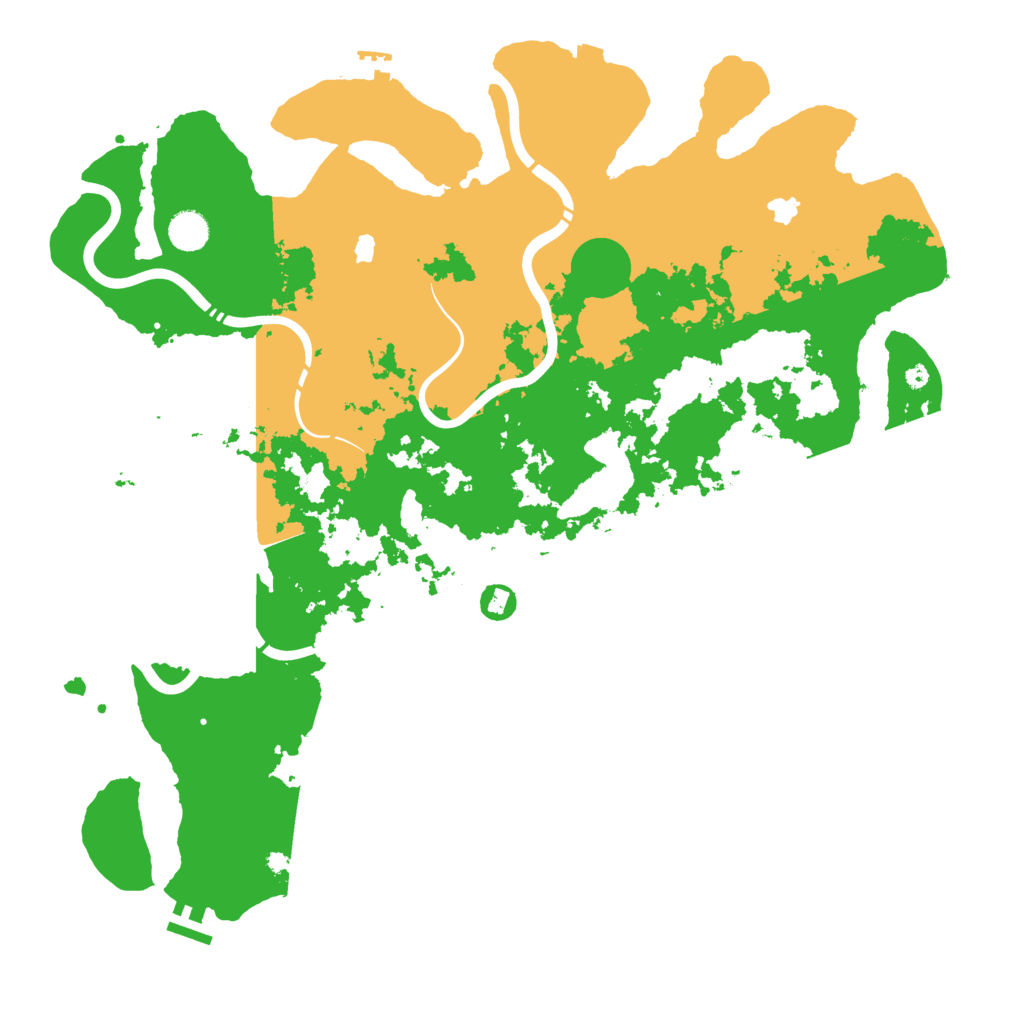 Biome Rust Map: Procedural Map, Size: 4500, Seed: 992193339