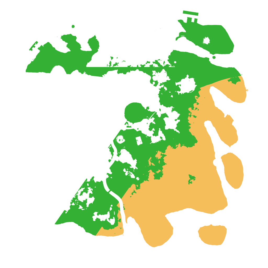 Biome Rust Map: Procedural Map, Size: 3500, Seed: 5186