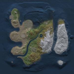 Thumbnail Rust Map: Procedural Map, Size: 2250, Seed: 828879640, 5 Monuments