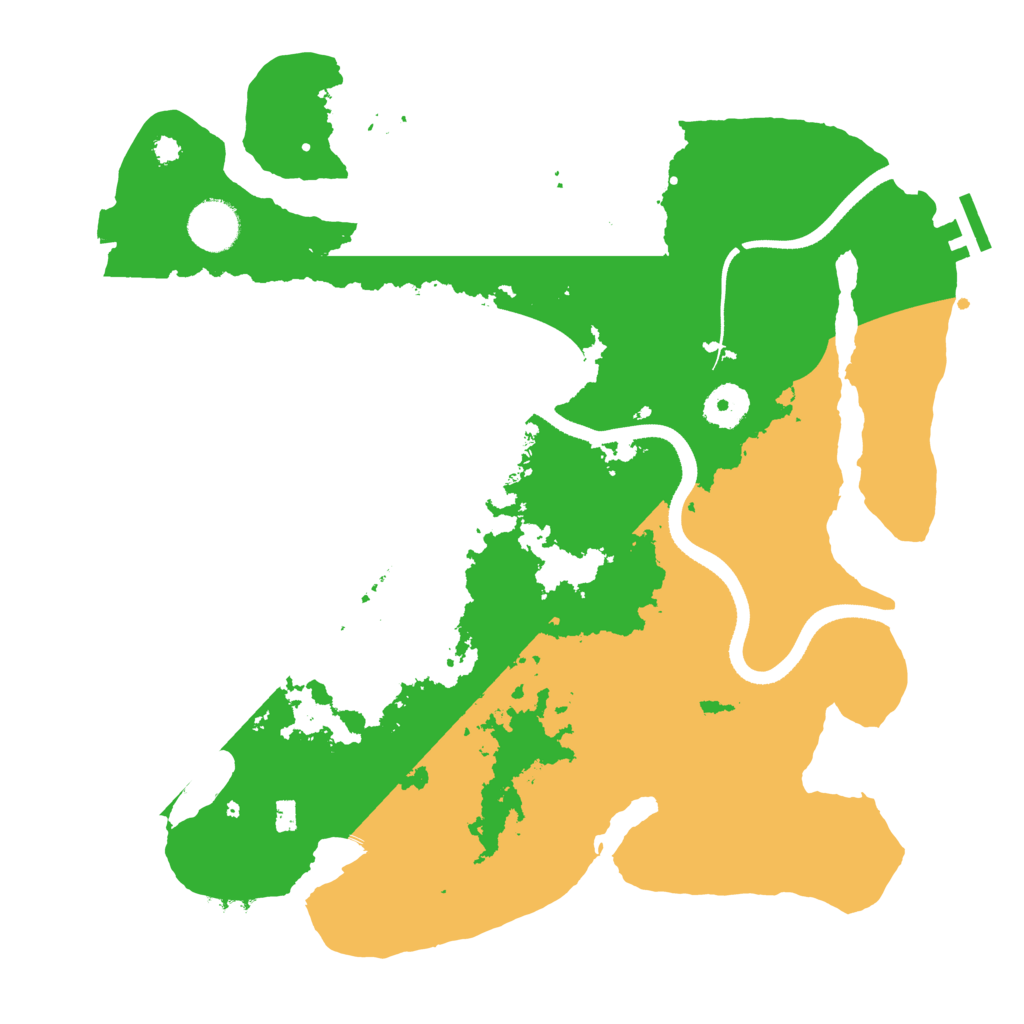 Biome Rust Map: Procedural Map, Size: 3500, Seed: 396422713