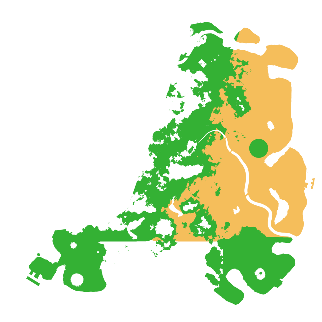 Biome Rust Map: Procedural Map, Size: 4500, Seed: 138245