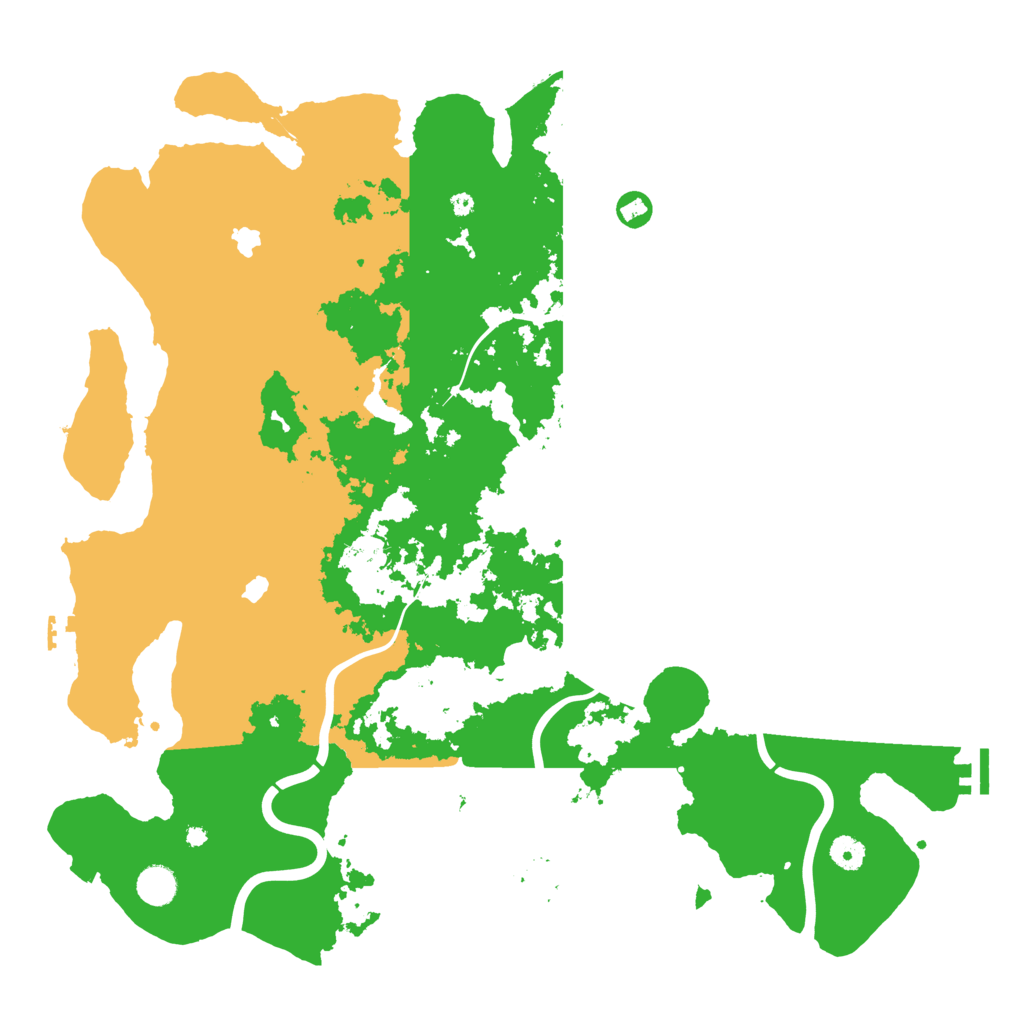 Biome Rust Map: Procedural Map, Size: 4500, Seed: 500040207