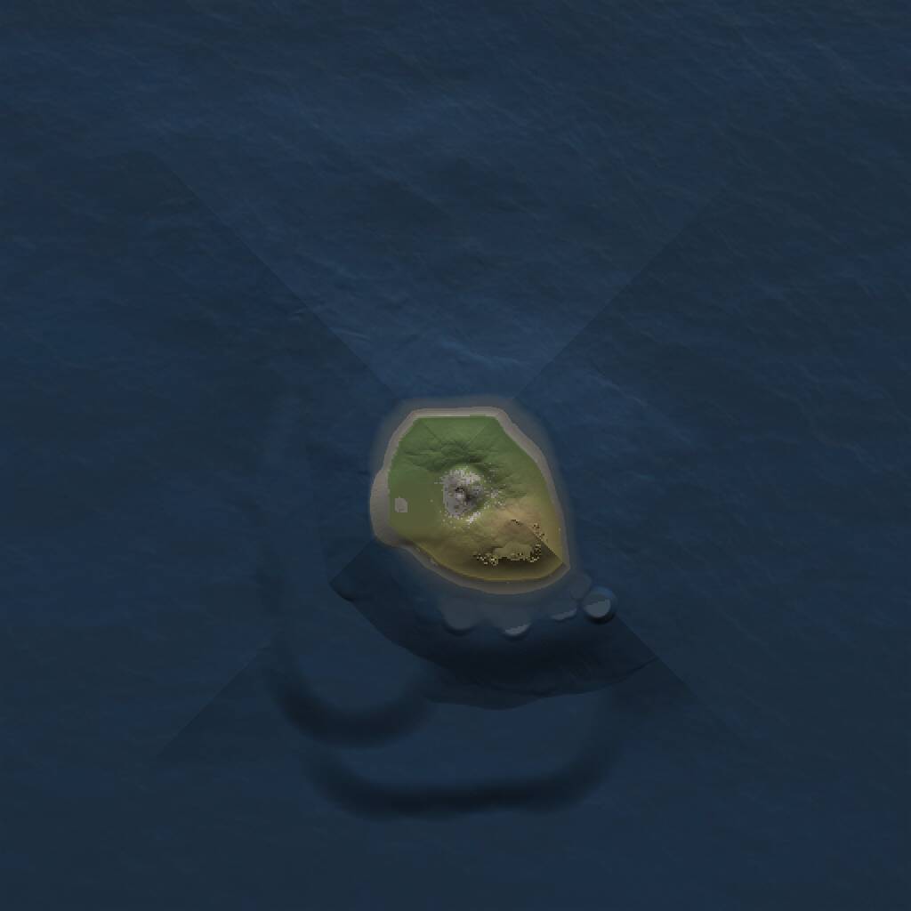 Rust Map: Procedural Map, Size: 1000, Seed: 763040200, 1 Monuments