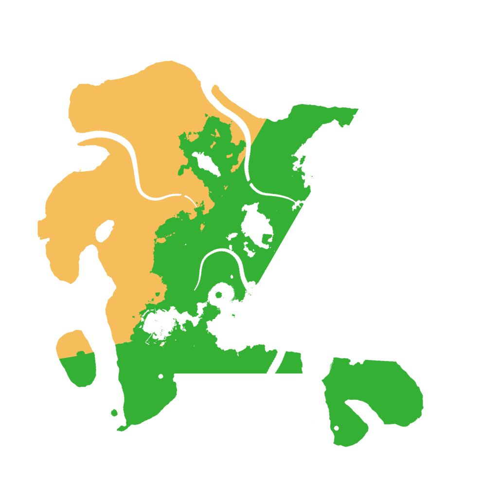 Biome Rust Map: Procedural Map, Size: 3000, Seed: 12586