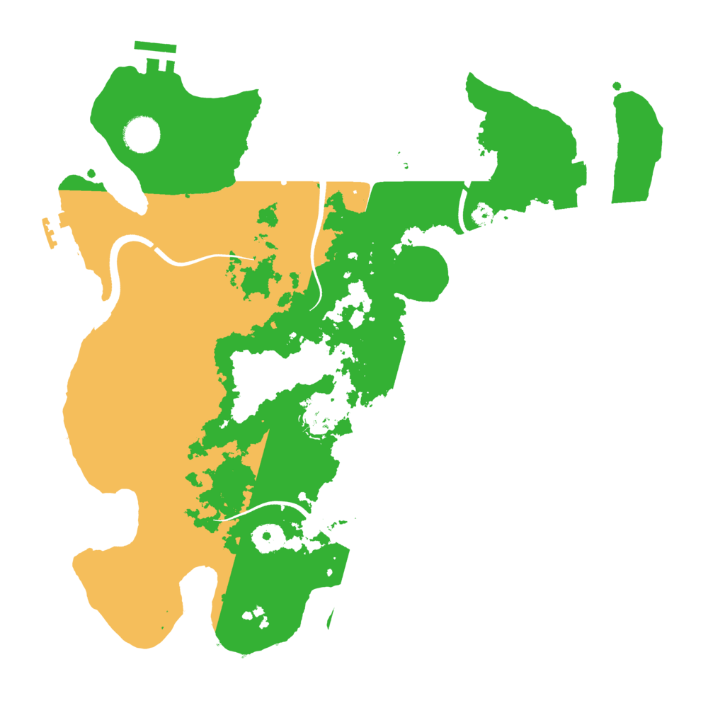Biome Rust Map: Procedural Map, Size: 3500, Seed: 991386313