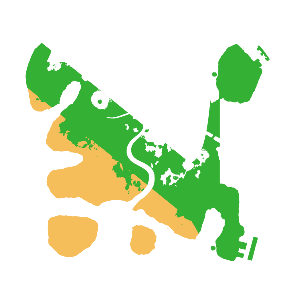 Biome Rust Map: Procedural Map, Size: 2500, Seed: 5000009