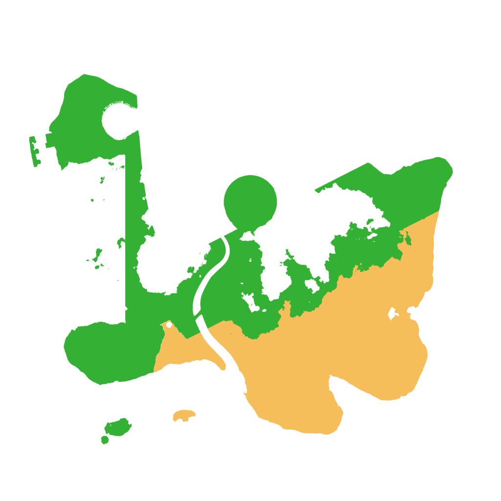 Biome Rust Map: Procedural Map, Size: 2500, Seed: 5010010