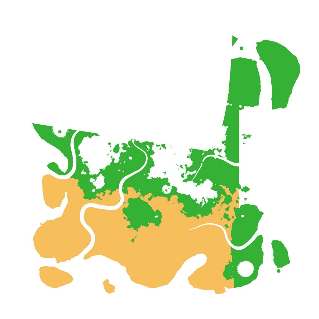 Biome Rust Map: Procedural Map, Size: 3500, Seed: 888780841
