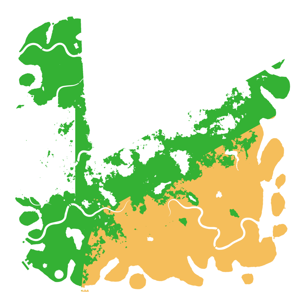 Biome Rust Map: Procedural Map, Size: 6000, Seed: 998840039