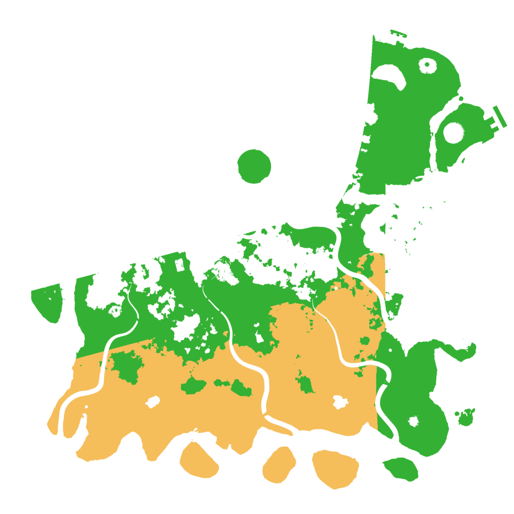 Biome Rust Map: Procedural Map, Size: 4500, Seed: 199921619