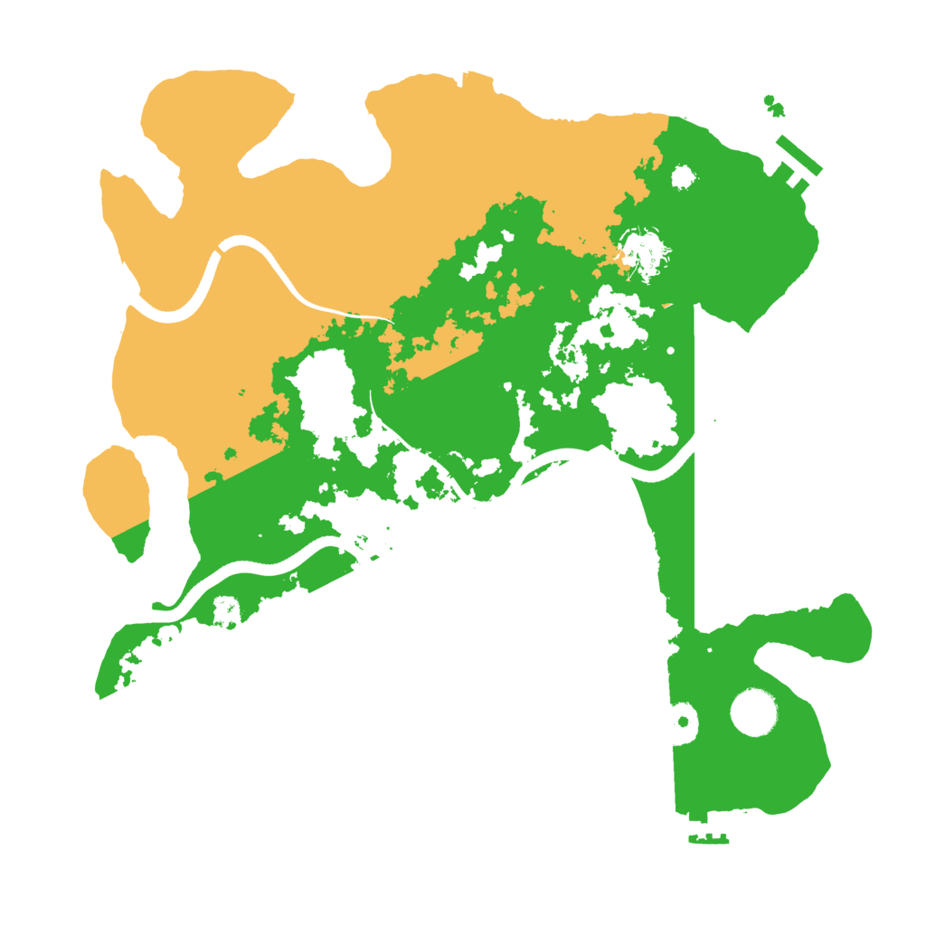 Biome Rust Map: Procedural Map, Size: 3500, Seed: 28472