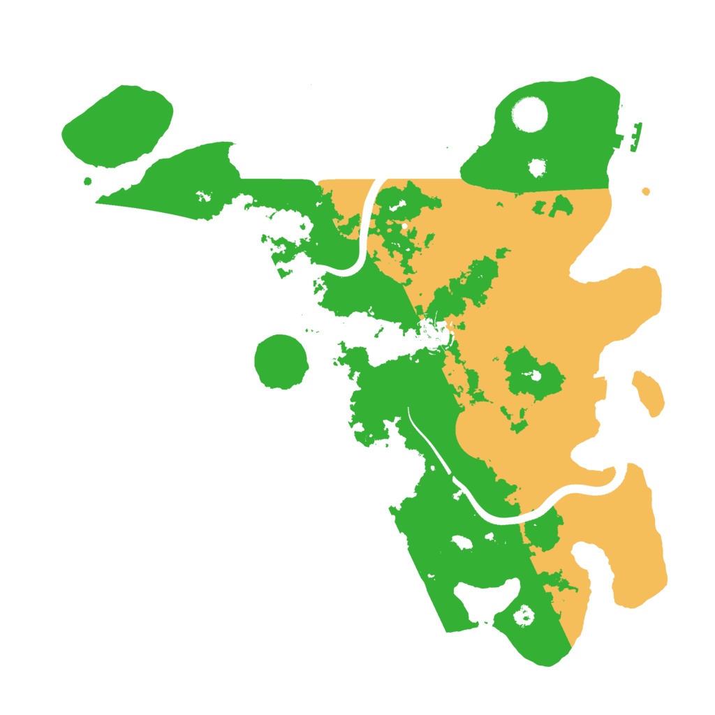 Biome Rust Map: Procedural Map, Size: 3600, Seed: 1050937288
