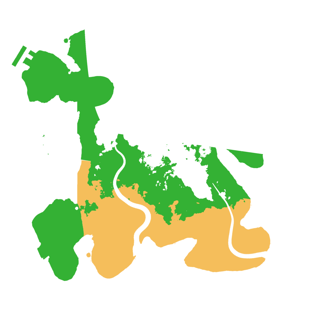 Biome Rust Map: Procedural Map, Size: 2800, Seed: 968166061