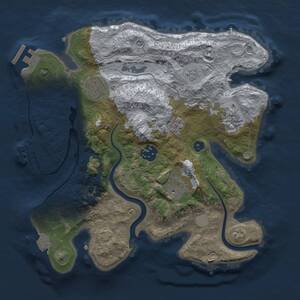 Thumbnail Rust Map: Procedural Map, Size: 2800, Seed: 968166061, 11 Monuments
