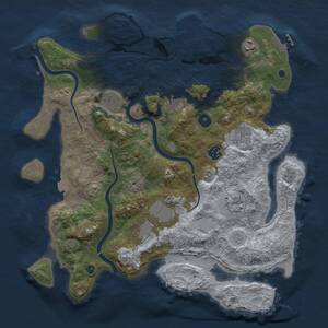 Thumbnail Rust Map: Procedural Map, Size: 3800, Seed: 100426, 14 Monuments