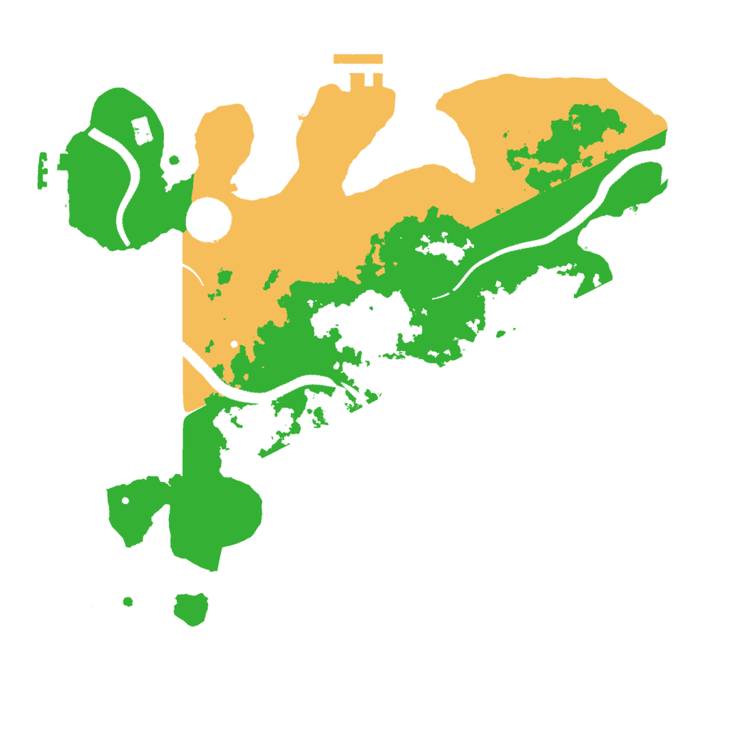Biome Rust Map: Procedural Map, Size: 3000, Seed: 42287