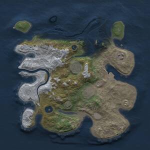 Thumbnail Rust Map: Procedural Map, Size: 3000, Seed: 892848585, 9 Monuments