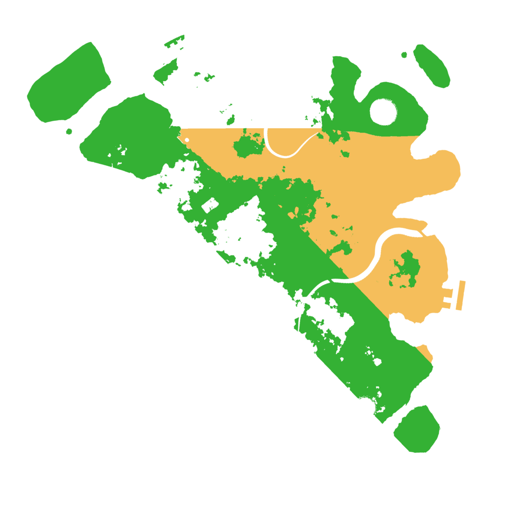 Biome Rust Map: Procedural Map, Size: 3500, Seed: 10161995