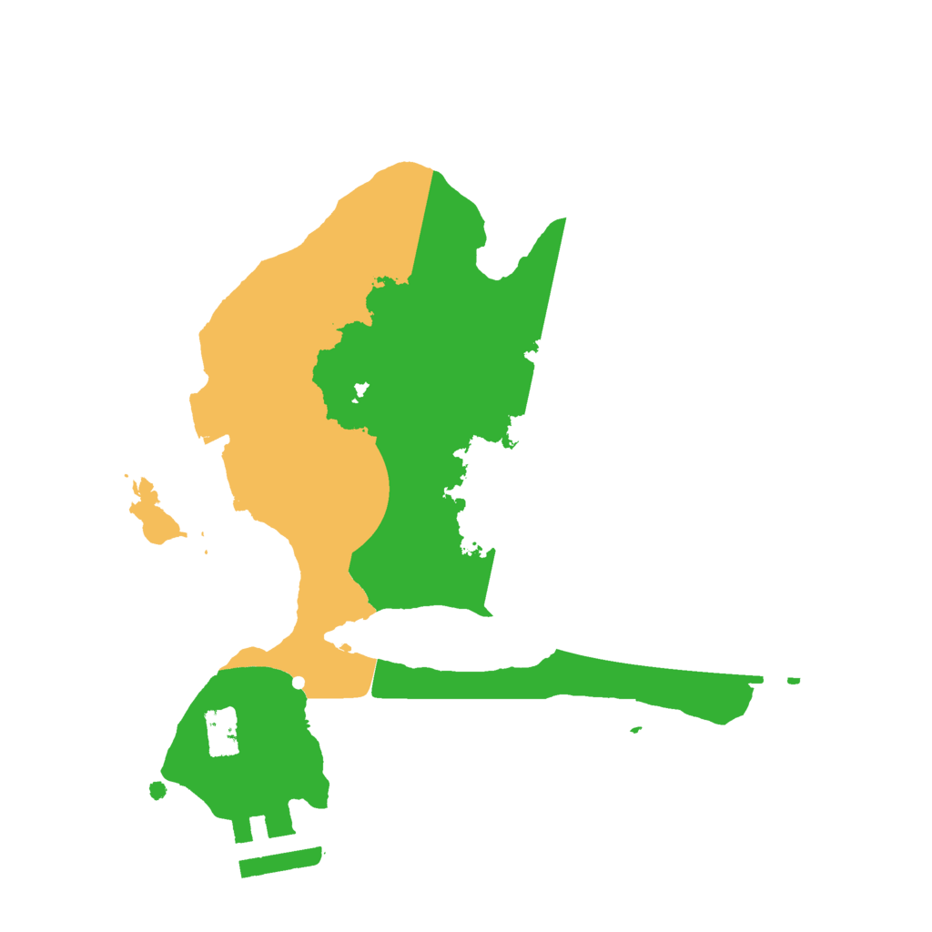 Biome Rust Map: Procedural Map, Size: 2100, Seed: 1305575