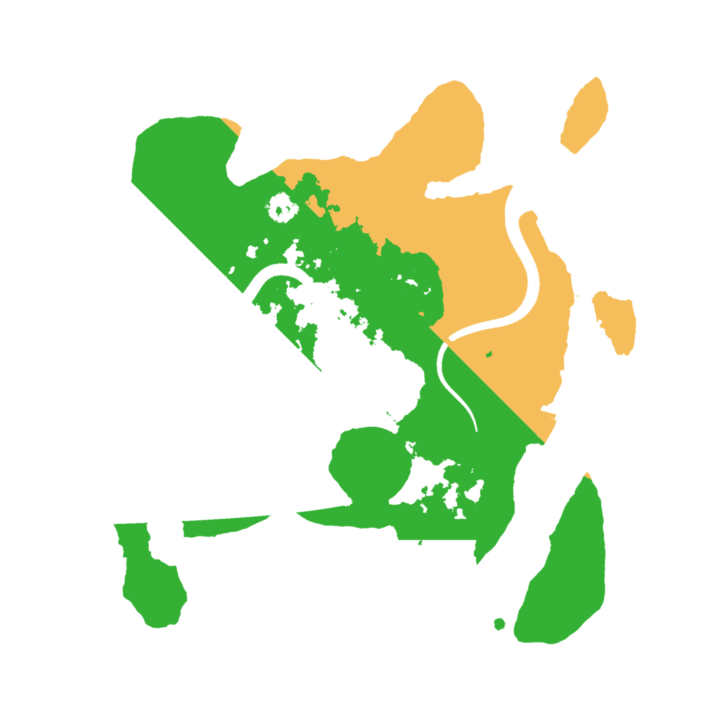 Biome Rust Map: Procedural Map, Size: 2500, Seed: 12548