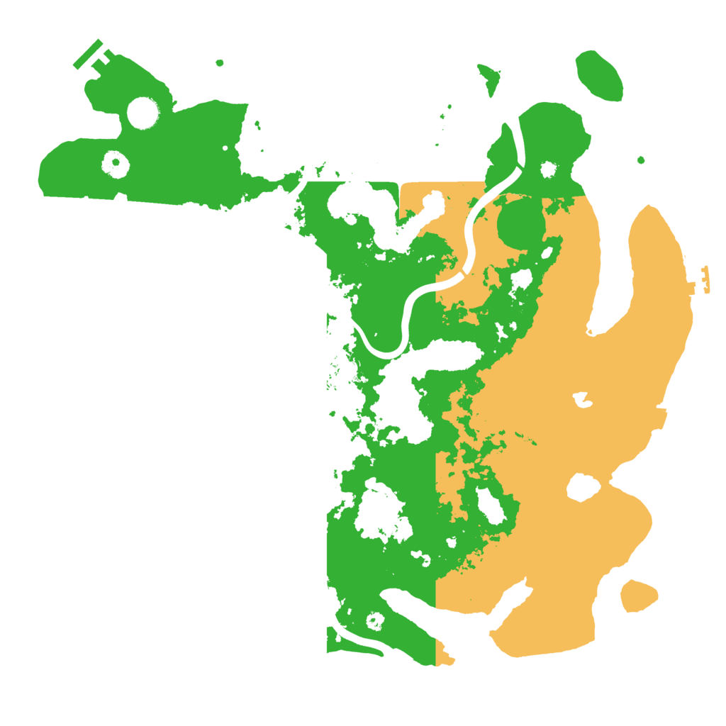 Biome Rust Map: Procedural Map, Size: 4000, Seed: 42069676