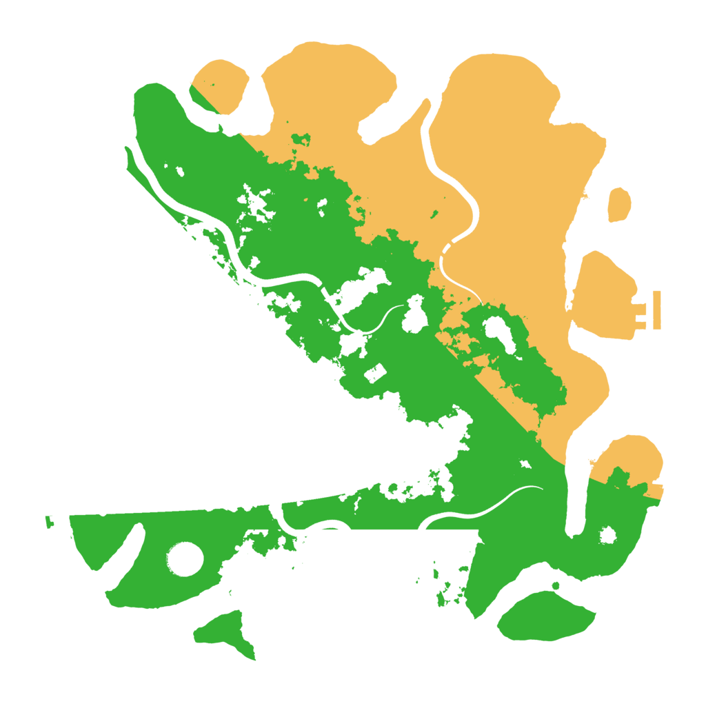 Biome Rust Map: Procedural Map, Size: 3700, Seed: 1940023459