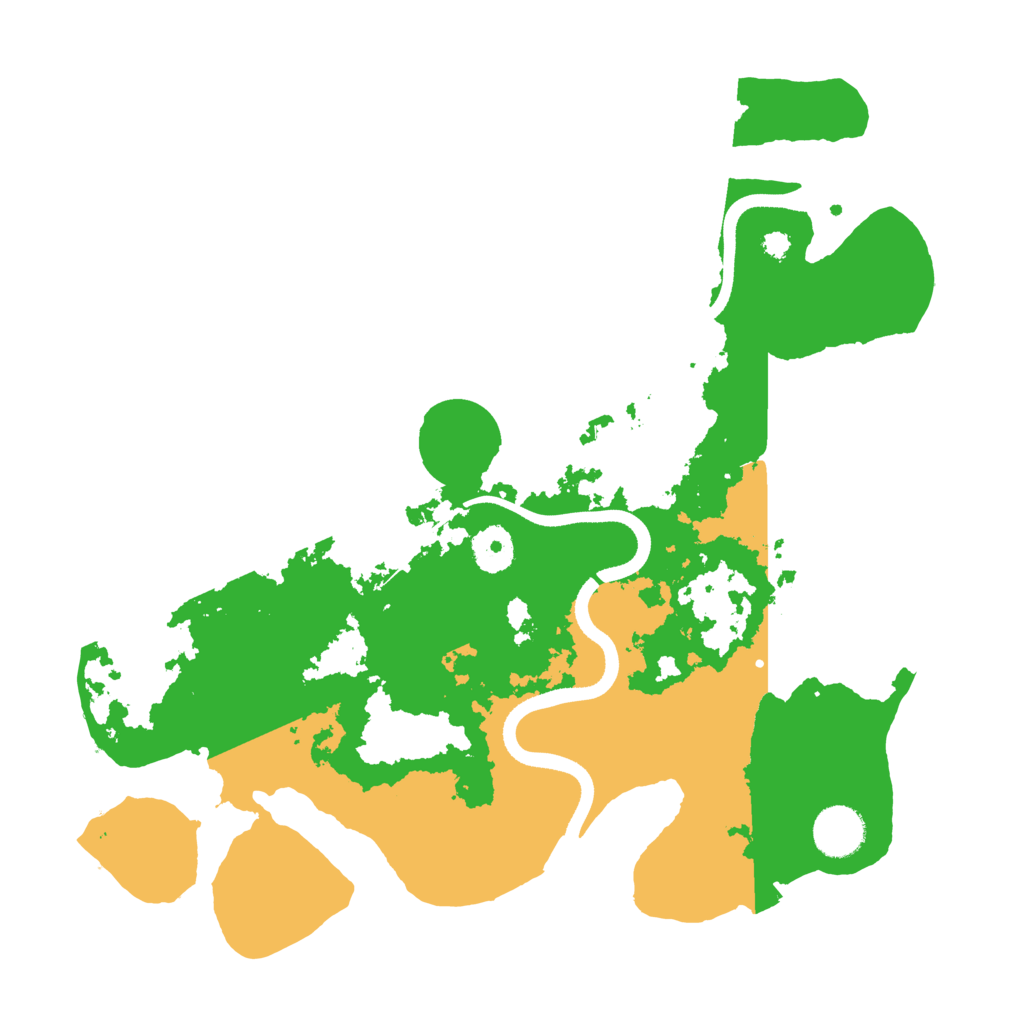 Biome Rust Map: Procedural Map, Size: 3500, Seed: 96553