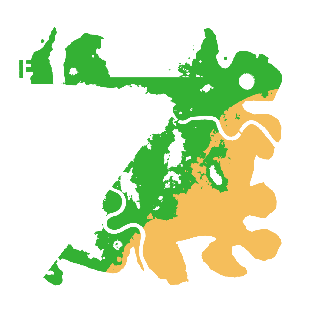 Biome Rust Map: Procedural Map, Size: 3500, Seed: 100765471