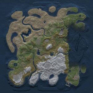 Thumbnail Rust Map: Procedural Map, Size: 4000, Seed: 662266194, 15 Monuments