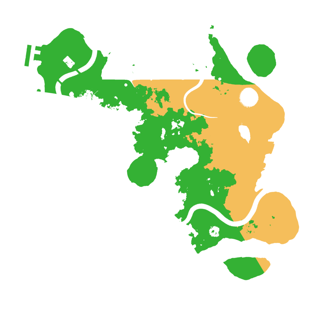 Biome Rust Map: Procedural Map, Size: 3000, Seed: 111488789