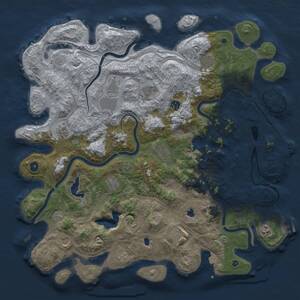 Thumbnail Rust Map: Procedural Map, Size: 4800, Seed: 1924404527, 17 Monuments