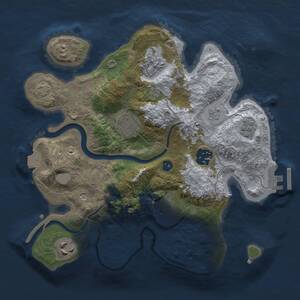 Thumbnail Rust Map: Procedural Map, Size: 2750, Seed: 809195224, 11 Monuments