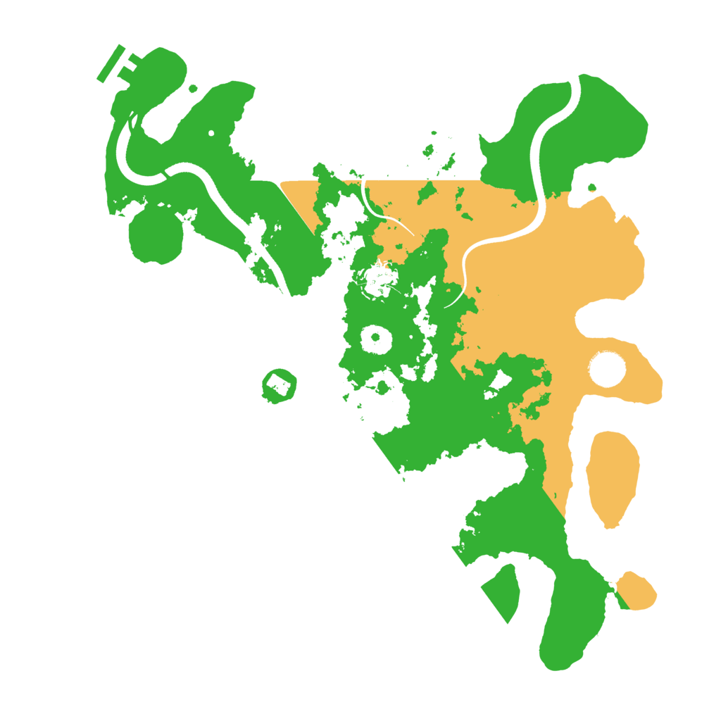 Biome Rust Map: Procedural Map, Size: 3500, Seed: 32407