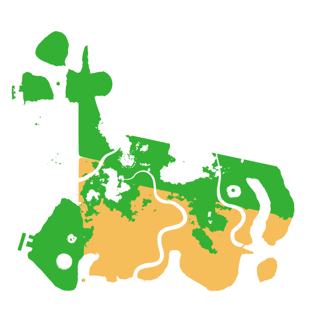 Biome Rust Map: Procedural Map, Size: 3500, Seed: 8975324