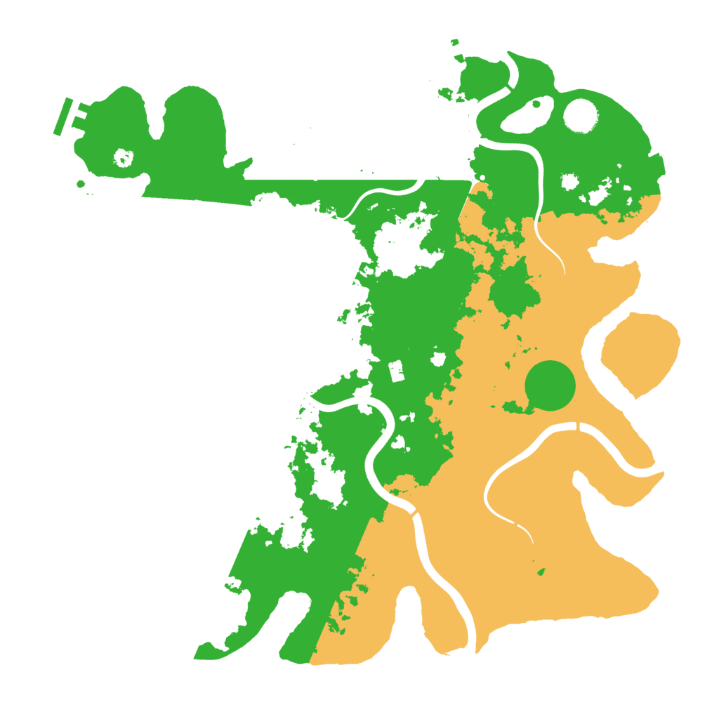 Biome Rust Map: Procedural Map, Size: 3750, Seed: 166666667