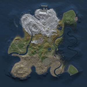 Thumbnail Rust Map: Procedural Map, Size: 2800, Seed: 1170900708, 9 Monuments