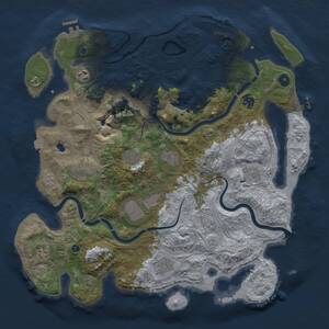 Thumbnail Rust Map: Procedural Map, Size: 4250, Seed: 659825335, 16 Monuments