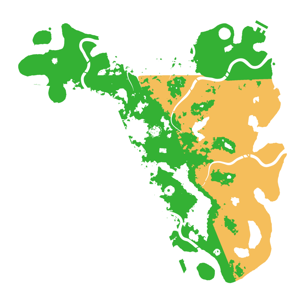 Biome Rust Map: Procedural Map, Size: 4500, Seed: 1591009501