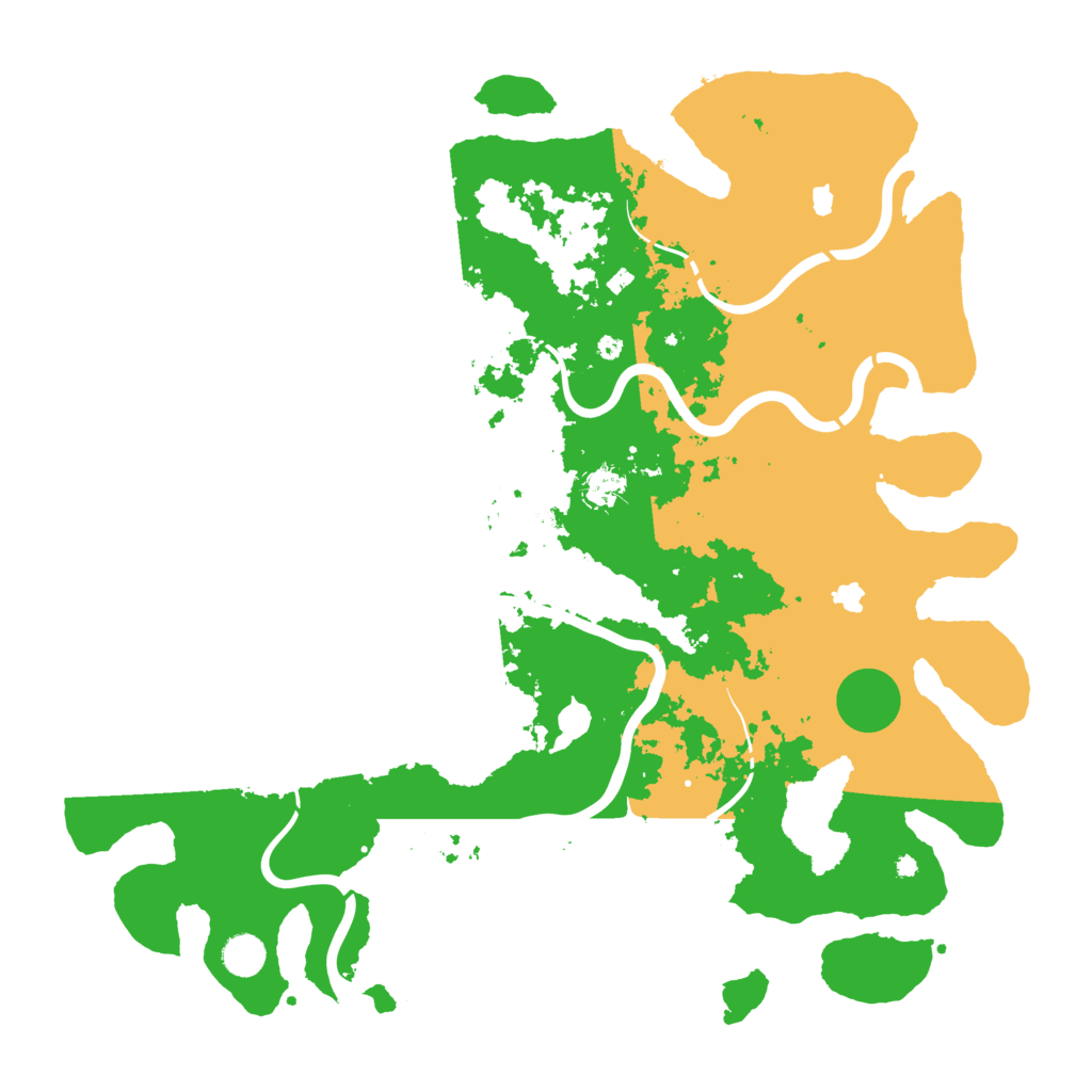 Biome Rust Map: Procedural Map, Size: 4500, Seed: 23221080