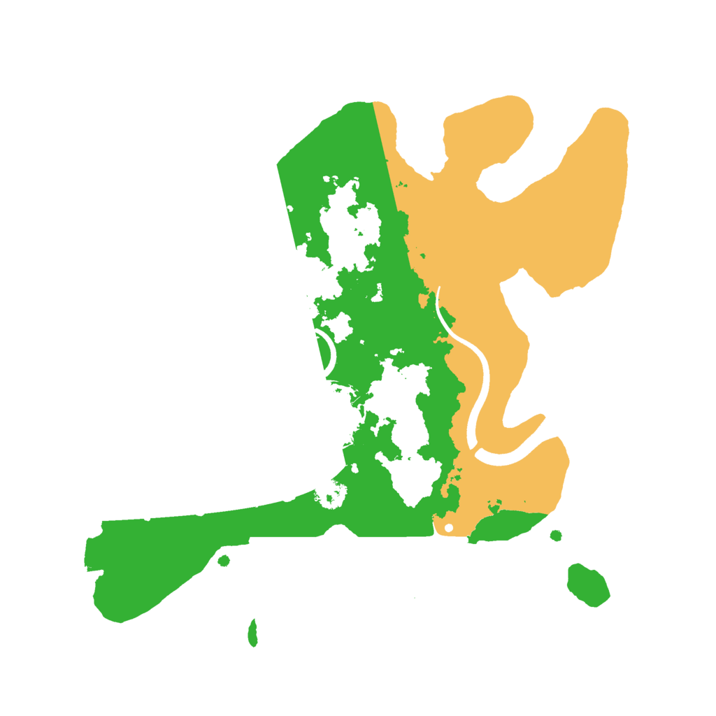 Biome Rust Map: Procedural Map, Size: 2500, Seed: 2082532650