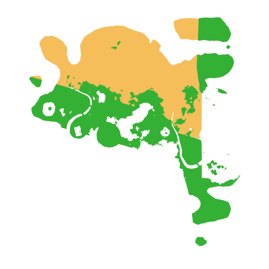 Biome Rust Map: Procedural Map, Size: 3000, Seed: 35599