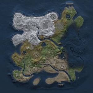 Thumbnail Rust Map: Procedural Map, Size: 3000, Seed: 1884043348, 13 Monuments