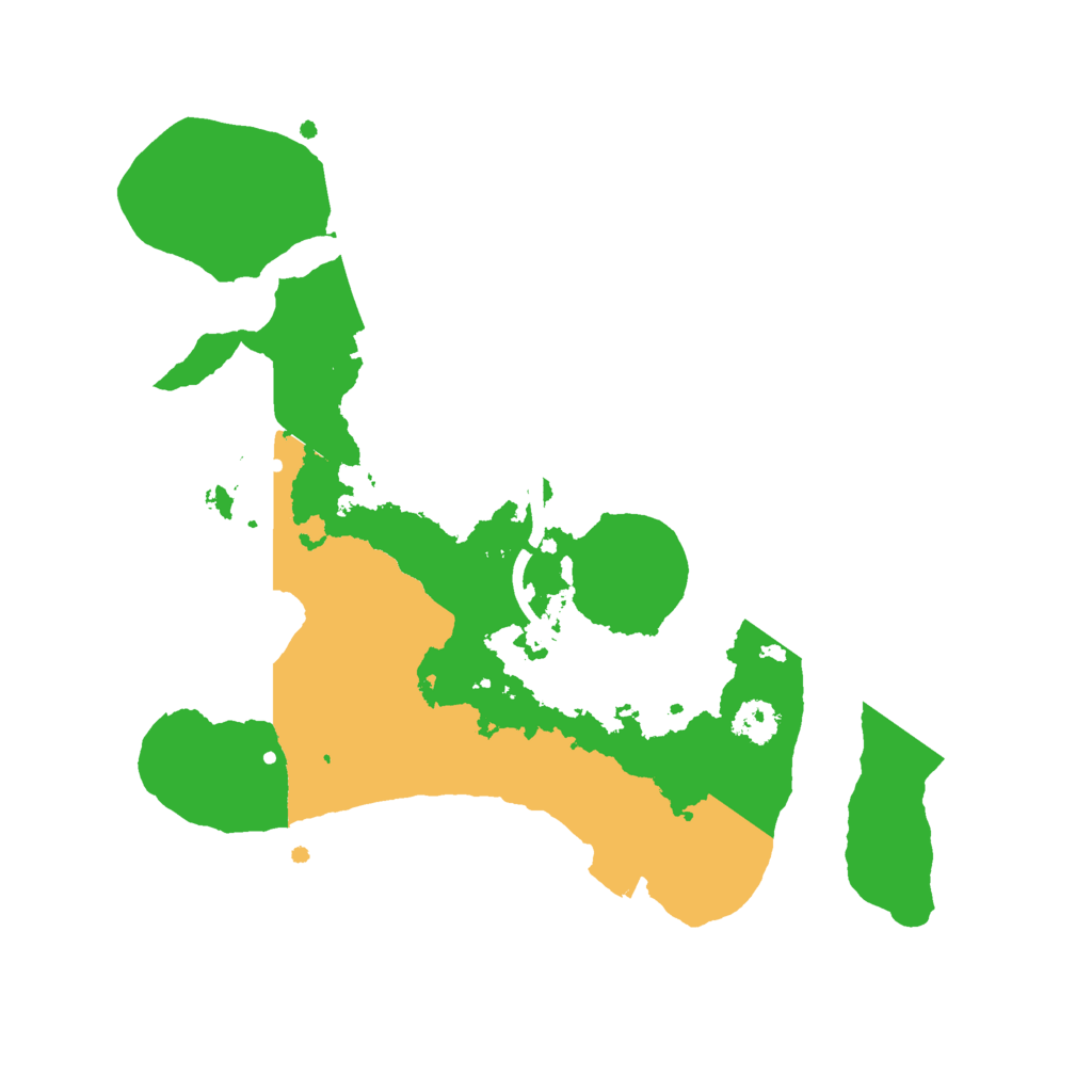 Biome Rust Map: Procedural Map, Size: 2500, Seed: 2000484299
