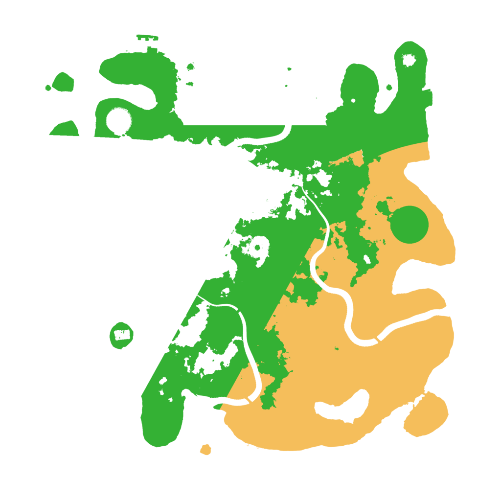 Biome Rust Map: Procedural Map, Size: 3500, Seed: 306145187