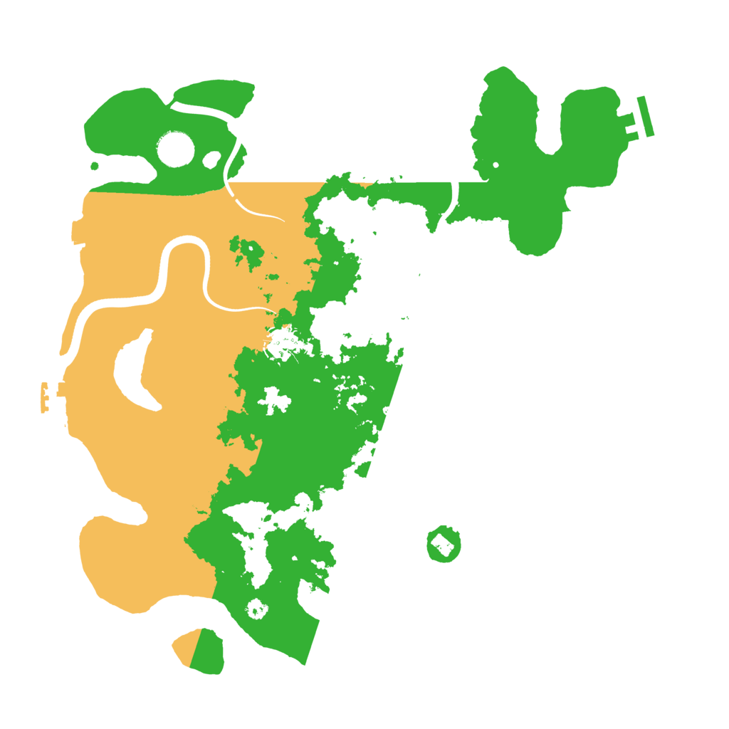 Biome Rust Map: Procedural Map, Size: 3600, Seed: 6649356