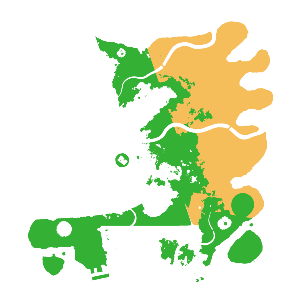 Biome Rust Map: Procedural Map, Size: 3500, Seed: 1802178520