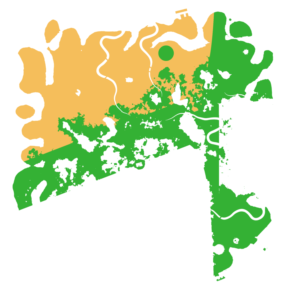 Biome Rust Map: Procedural Map, Size: 5000, Seed: 61647