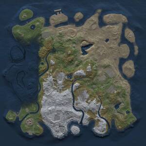Thumbnail Rust Map: Procedural Map, Size: 4250, Seed: 91396761, 17 Monuments