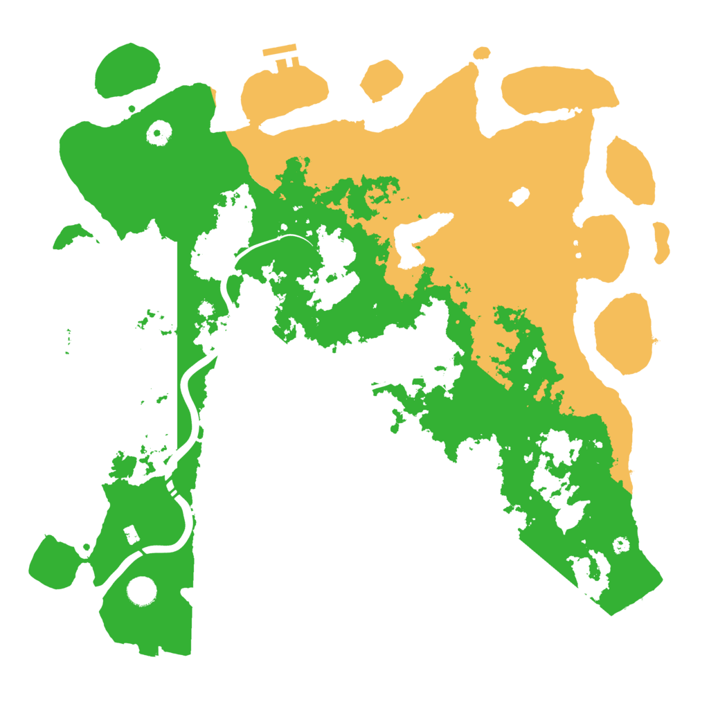 Biome Rust Map: Procedural Map, Size: 4250, Seed: 91396761