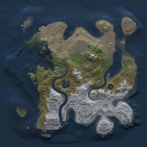 Thumbnail Rust Map: Procedural Map, Size: 2675, Seed: 50000, 8 Monuments